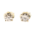 1/3 cttw Round Brilliant Cut Diamond 14KT Yellow Gold Solitaire Stud Earrings 