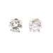 1/2 cttw Round Brilliant Cut Diamond 14KT White Gold Solitaire Stud Earrings