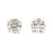 5/8 cttw Round Brilliant Cut Diamond 14KT White Gold Solitaire Stud Earrings