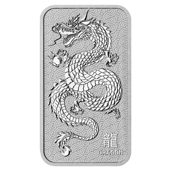 Chinese Dragon 1 Gram Silver Bar