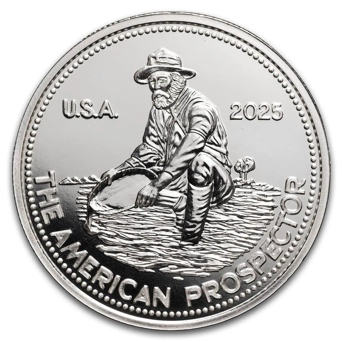 The American Prospector 1 Gram Silver Round