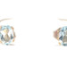 0.80 Ctw Oval Cut Light Blue Topaz 6mm Sterling Silver (925) Stud Earrings
