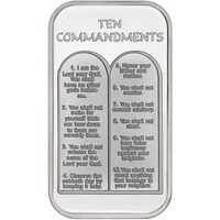 The 10 Commandments 1 OZ Silver Bar