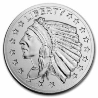 Indian Head Liberty 1 OZ Silver Round
