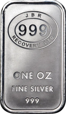 JBR Recovery LTD 1 OZ Silver Bar