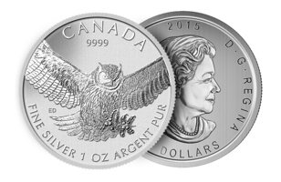 2015 Canadian Owl 1 OZ Silver Round