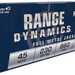 Fiocchi Range Dynamics Brass .45 ACP 230-Grain 50-Rounds FMJ