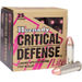 Hornady Critical Defense Lite 9mm Ammunition 25 Rounds FTX 100 Grain