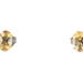 Sterling Silver (925) Oval Cut Lab-Created Citrine 6mm Solitaire Stud Earrings