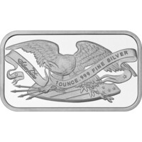 Silver Towne Eagle W/Shield 1 OZ Silver Bar