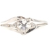 Sterling Silver White Heart Cut Cubic Zirconia CZ Solitaire 925 Statement Ring