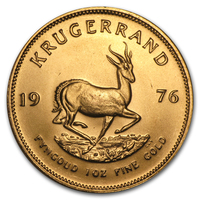 1976 South African Krugerrand 1 OZ Gold Coin