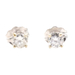 1/3 cttw Round Brilliant Cut Diamond 14KT White Gold Solitaire Stud Earrings