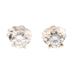 1/4 cttw Round Brilliant Cut Diamond 14KT White Gold Solitaire Stud Earrings