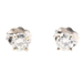 1/3 cttw Round Brilliant Diamond Solitaire Stud Earrings in 14K White Gold