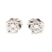 1/4 cttw Round Brilliant Cut Diamond 14KT White Gold Solitaire Stud Earrings
