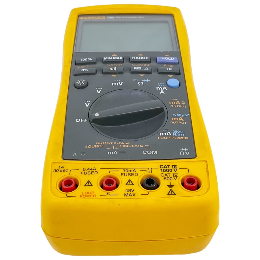 Multimeter 789 Fluke 789 ProcessMeter Compact Digital Multimeter & mA Loop Calibrator ...