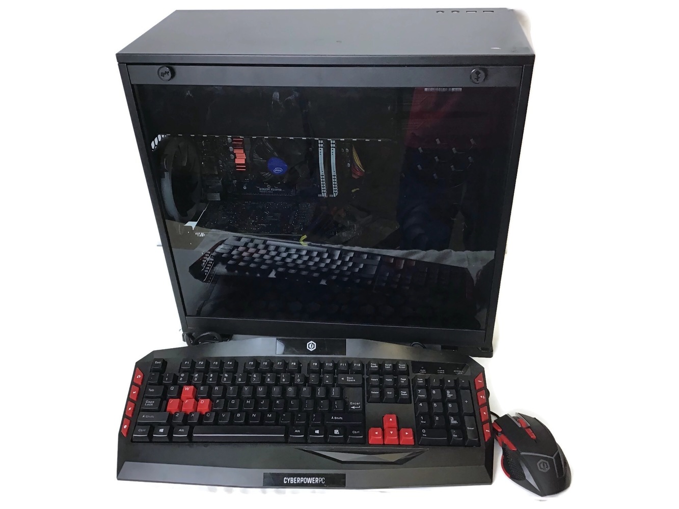 CYBERPOWERPC C Series Onyxia Black Gaming Case w/ Window 10 with