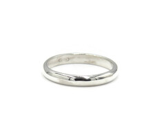 Plain Sterling Silver (925) Thin 3mm Silver Ring - Size 6.5 - Weight: 2.08g