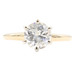 Women's Solitaire 1.07 Ct Round Cut Diamond 14KT Gold Engagement Ring H.J.W.